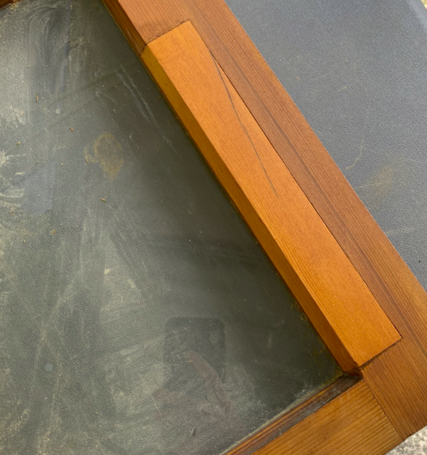 Stained inset in our door