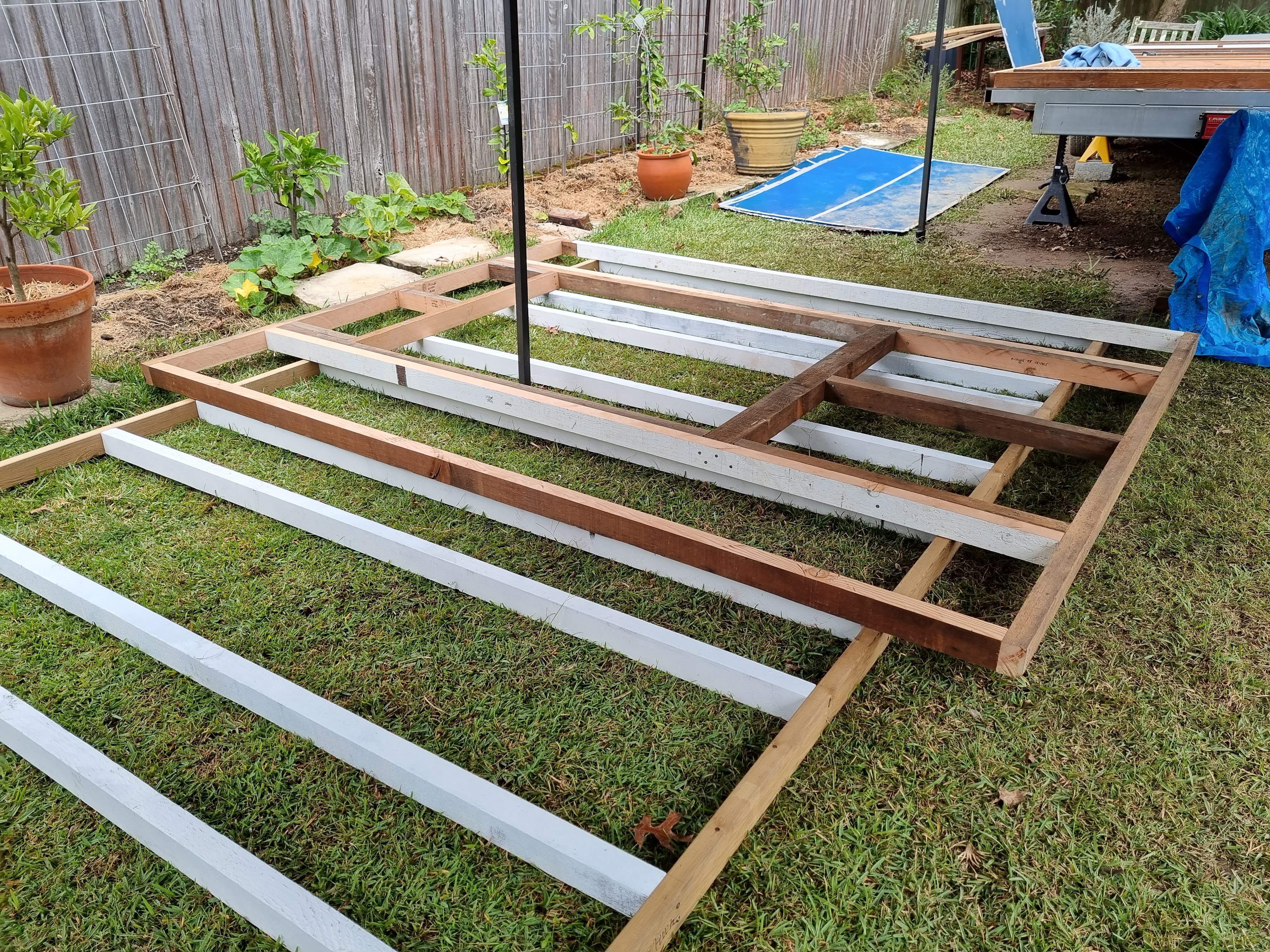 Walls in progress