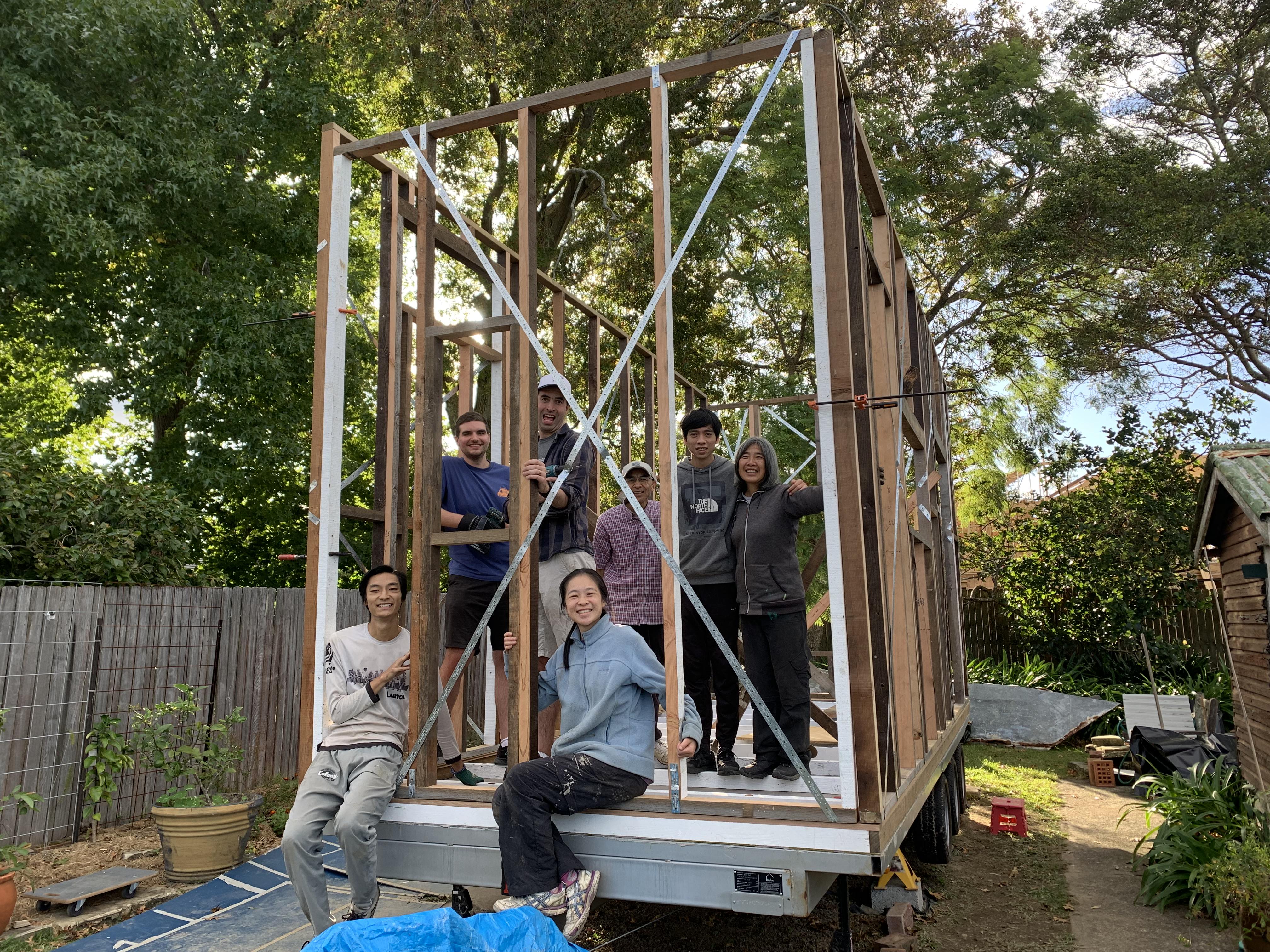 Frame is up!