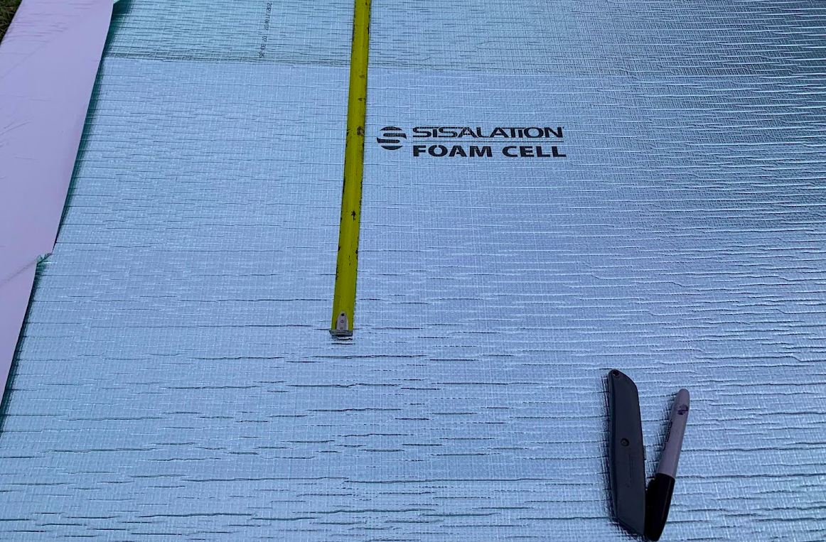 Measuring the house wrap