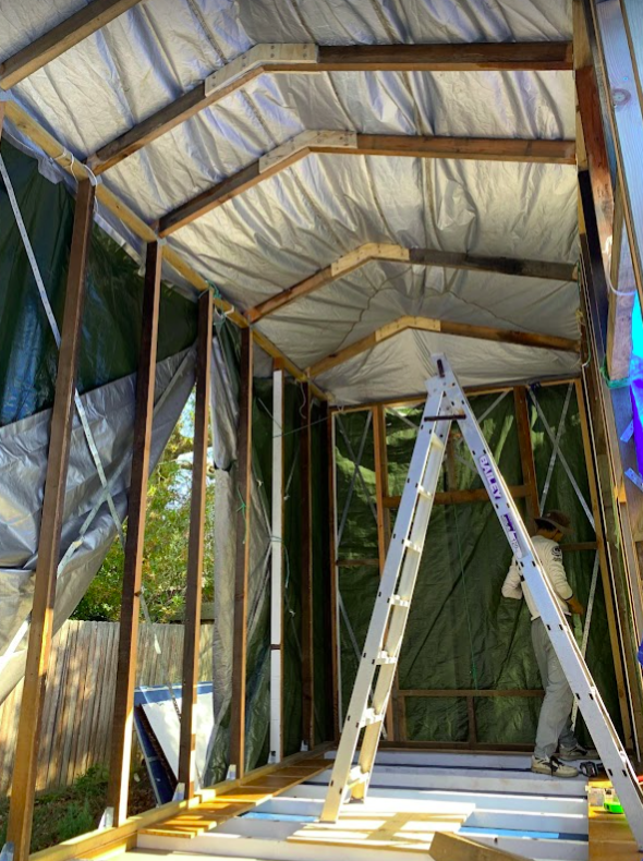 The roof rafter structure