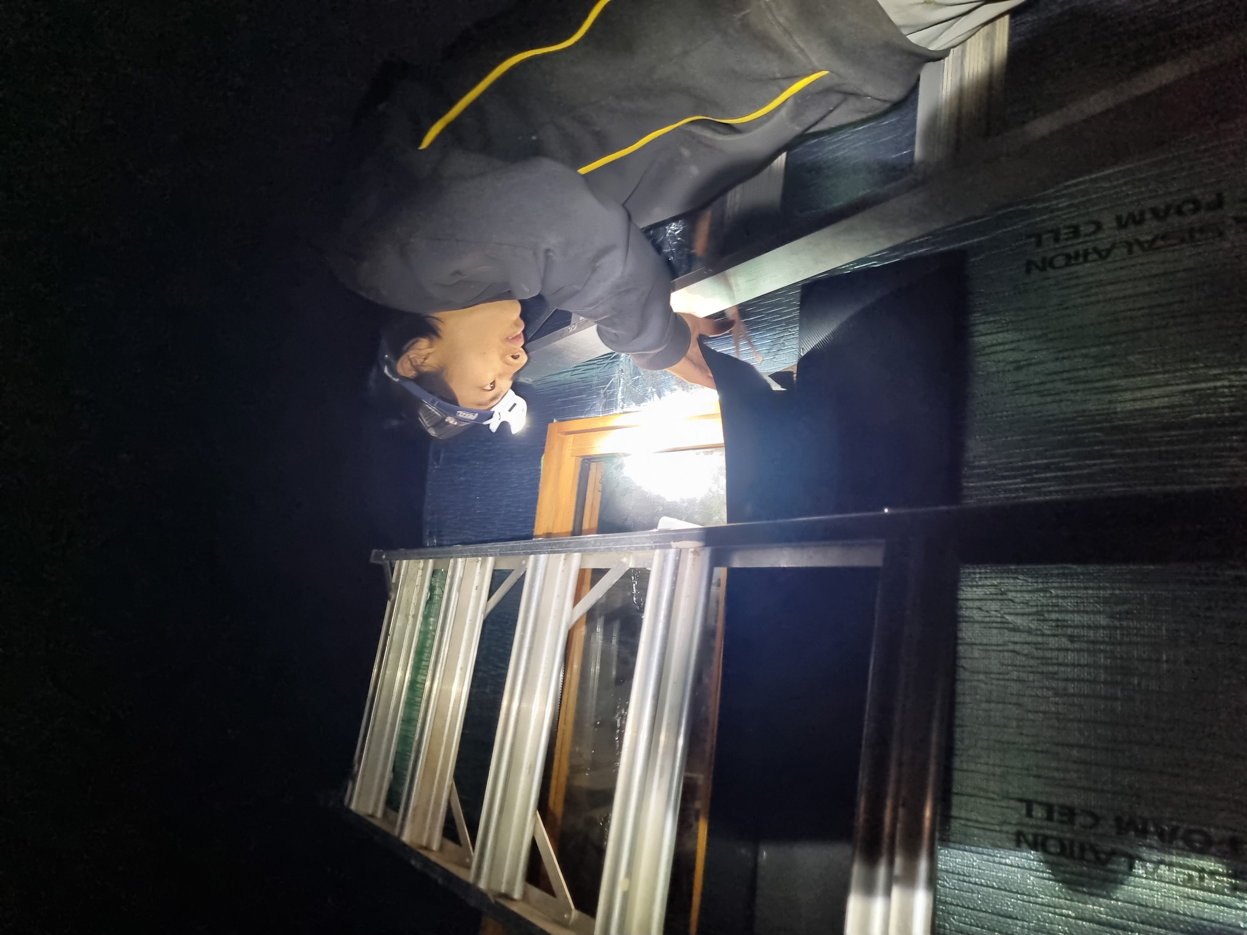 Racing against the light to install our windows