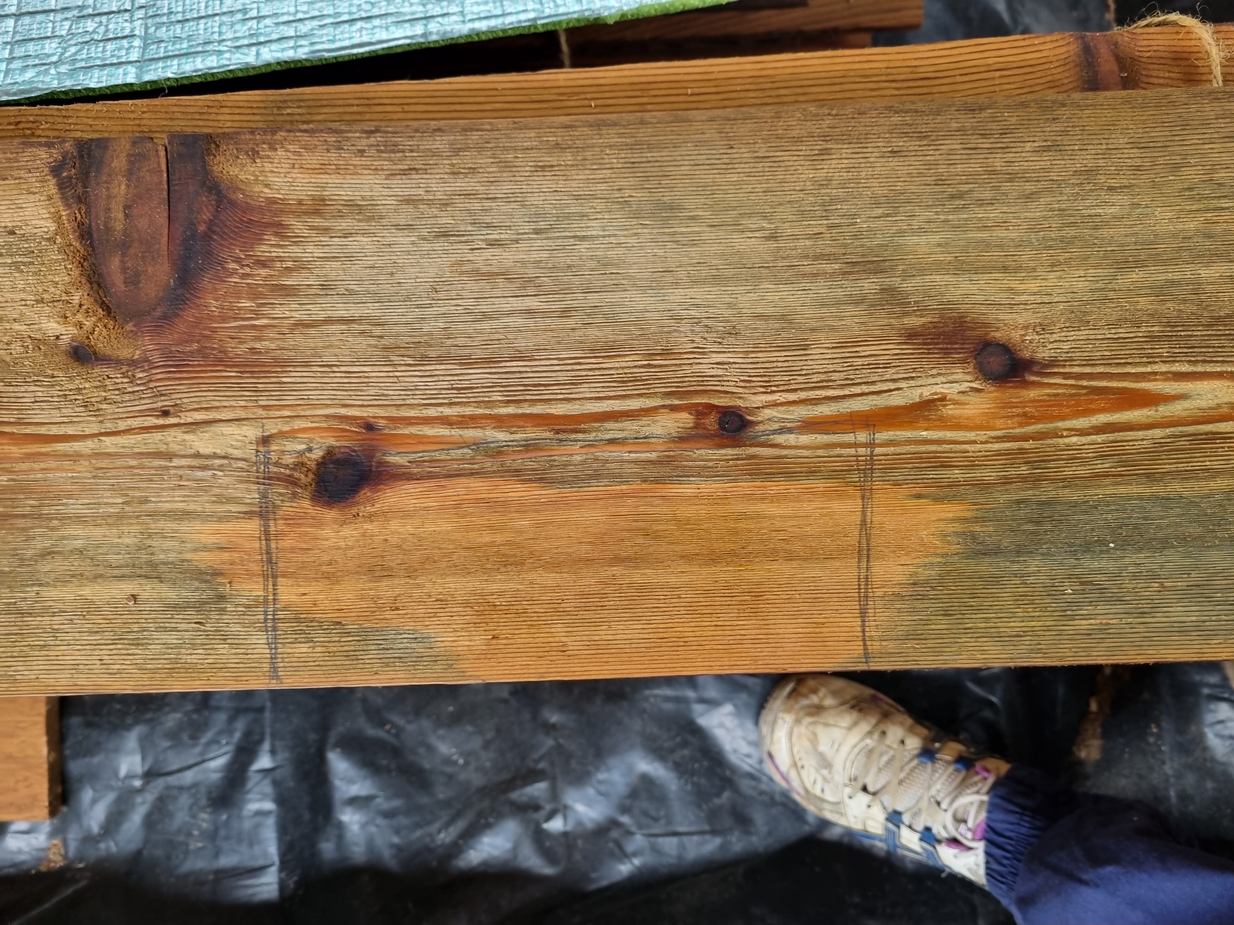 The acid wash cleans the green hue off excellently