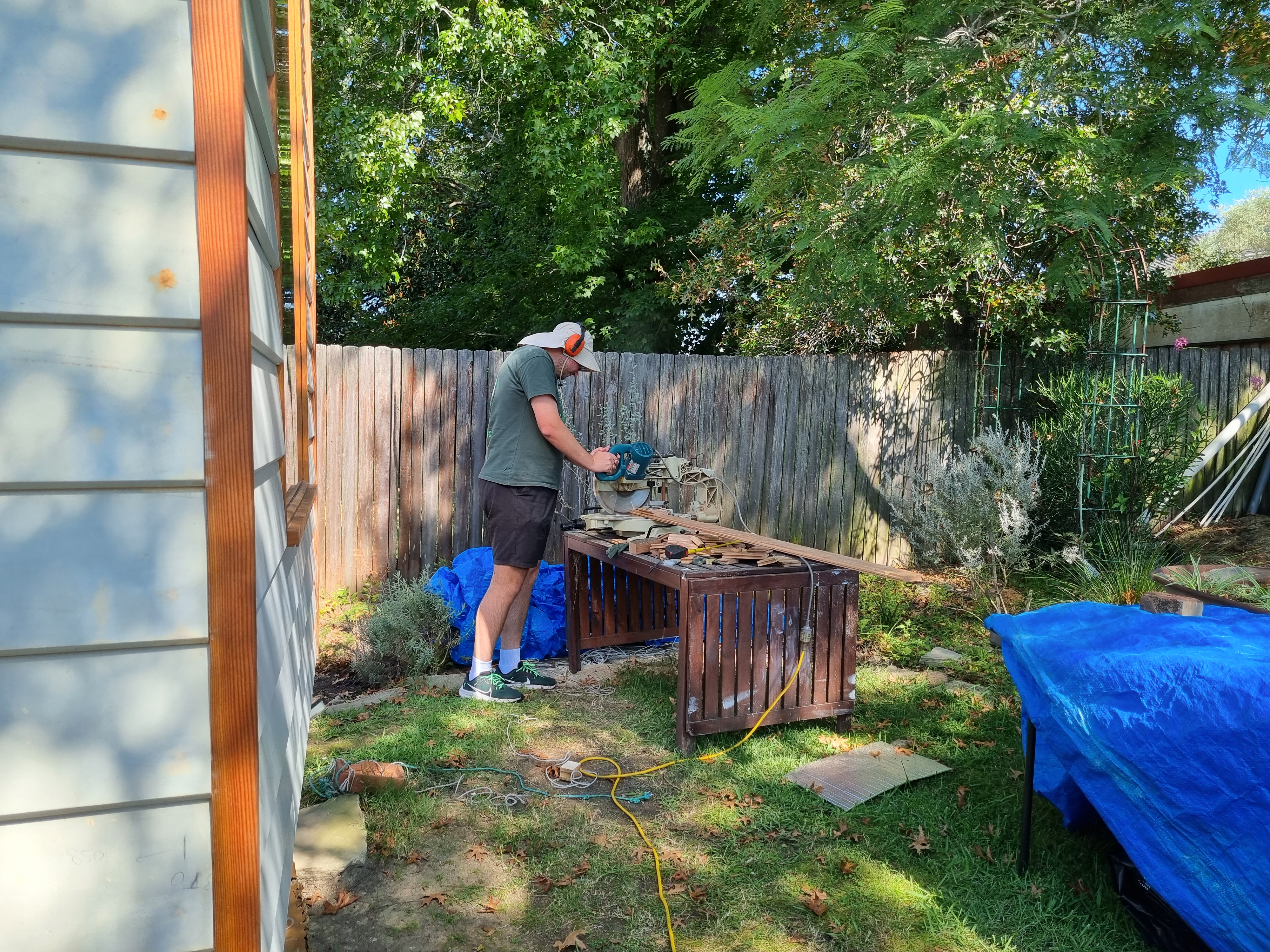 Michael on the table saw