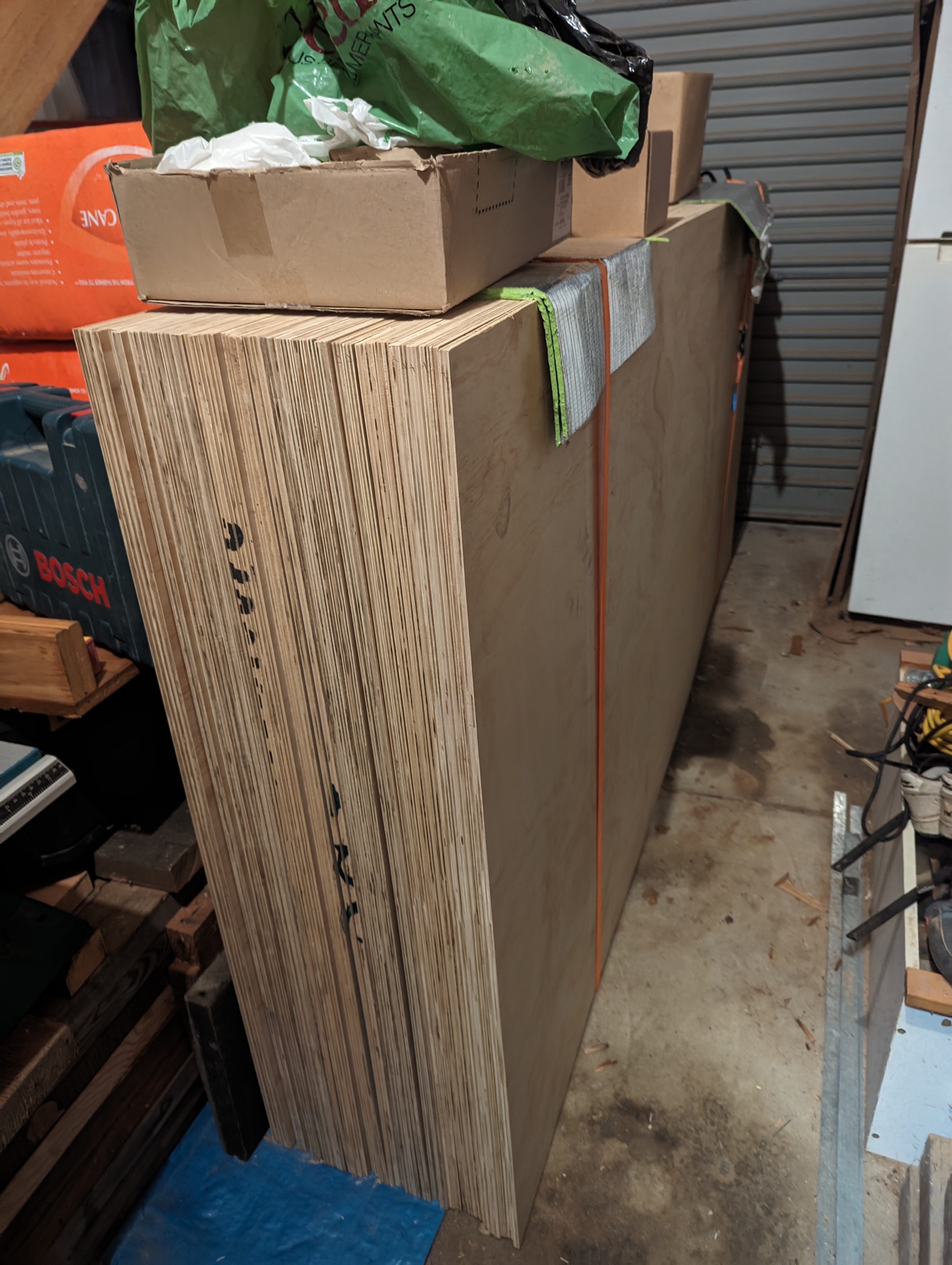Plywood storage