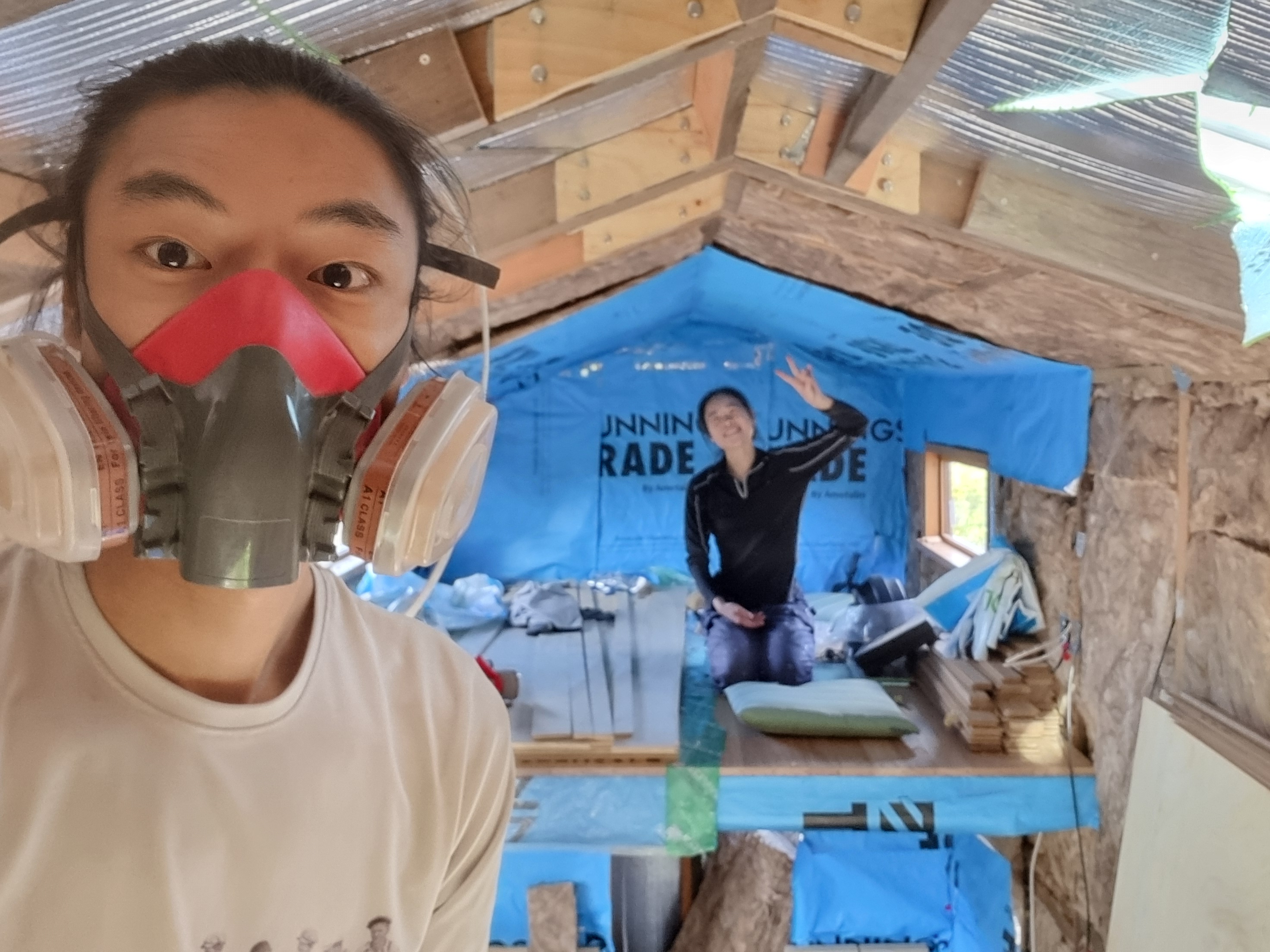 All smiles on the building site