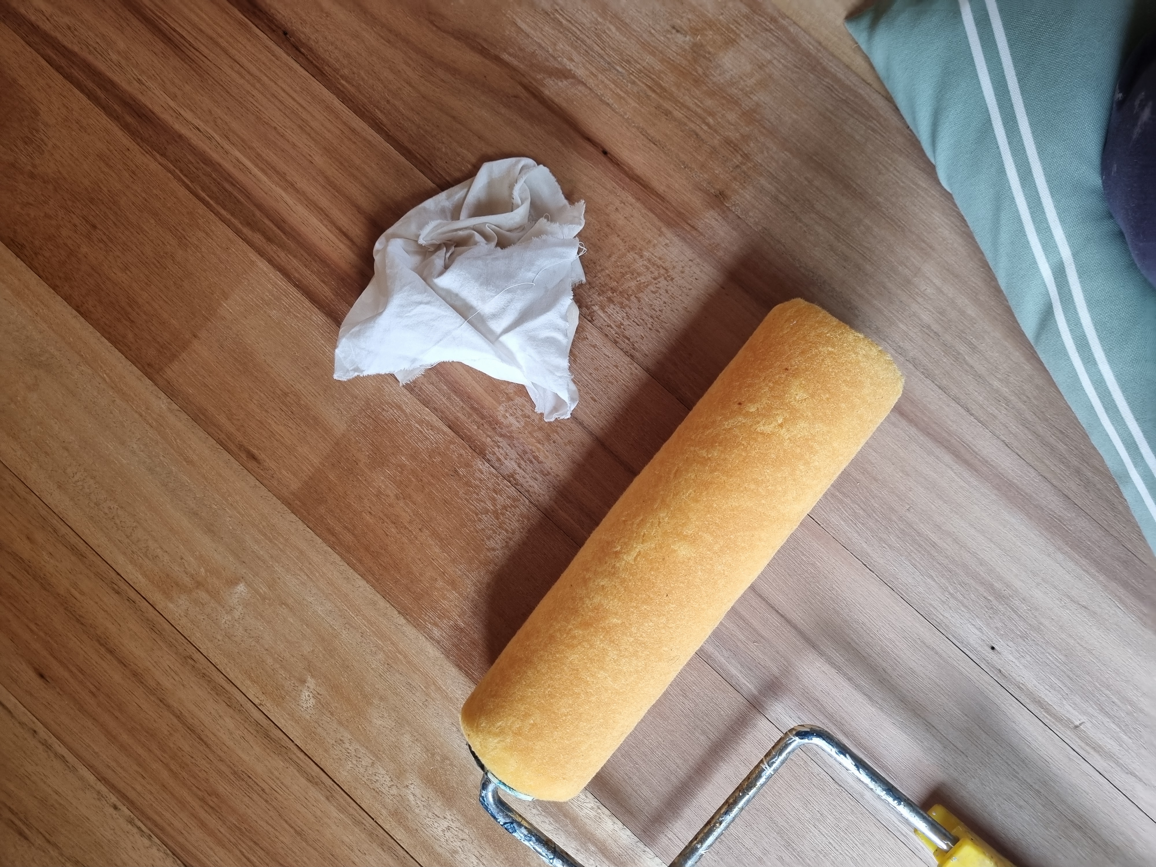 Oiling the floor